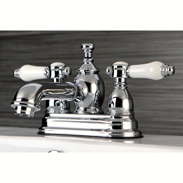 KS7001BPL 4 Centerset Bathroom Faucet, Polished Chrome